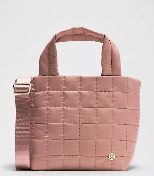 Lululemon Quilted Grid Small Tote Bag 5L